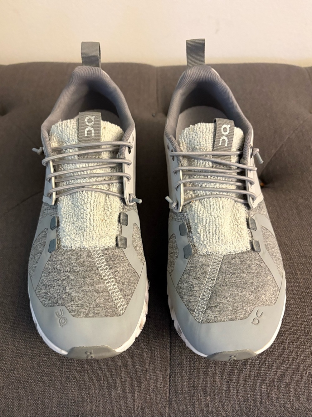 On Cloud 5 Terry Sneakers Glacier/Lunar Gray